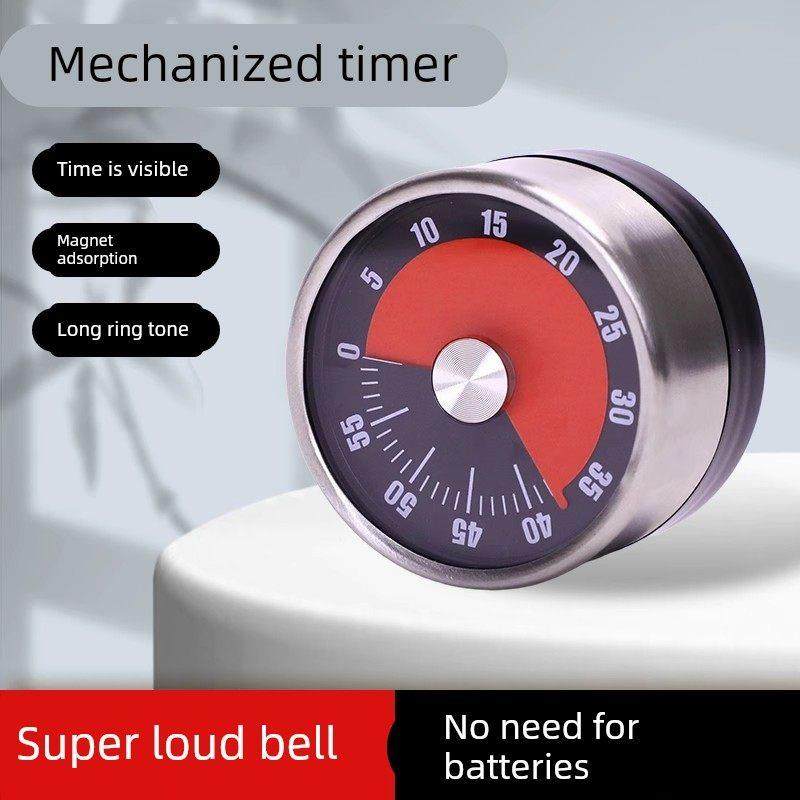 可视化计时器厨房机械定时学习儿童厨房提醒器磁吸式烹饪秒表闹钟