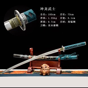 龙泉市刀剑手工锻打一体影视宝剑日式指挥刀太刀防身冷兵器未开刃