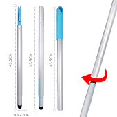 家政保洁开荒三节连接铝杆拖把杆保洁伸缩杆一杆多头多用