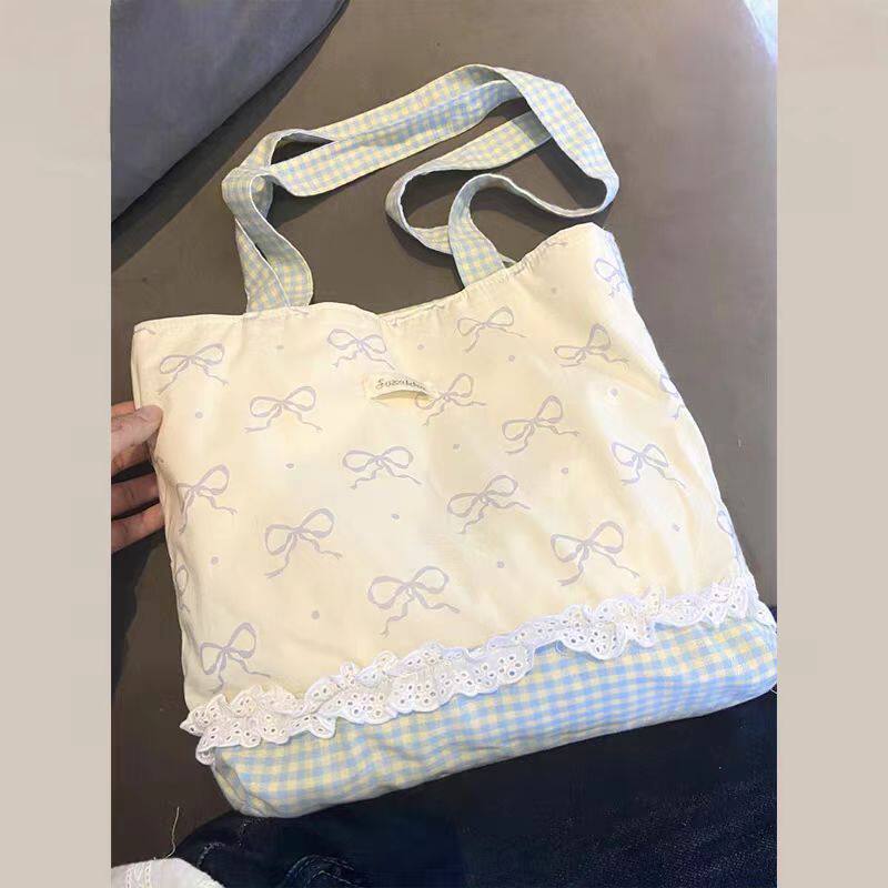夏季蕾丝单肩包2025新款蝴蝶结温柔精致通勤百搭女包包