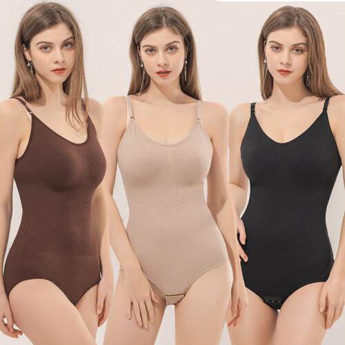 Women Tummy Control Shapewear Bodysuit Sleeveless Racerback