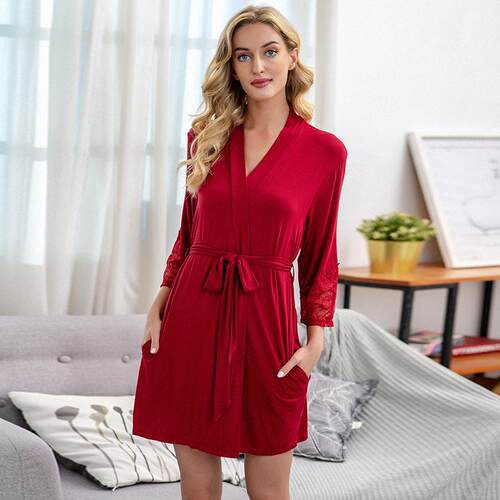 Women Robe Lightweight Bathrobe Sleepwear Loungewear