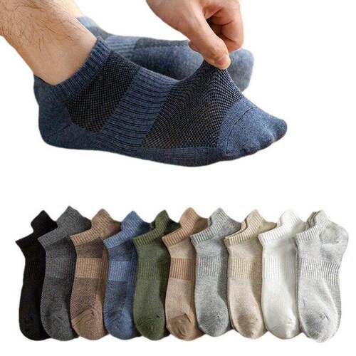 10 Pairs Cut Mesh Breathable Ankle Invisible Boats Women Men