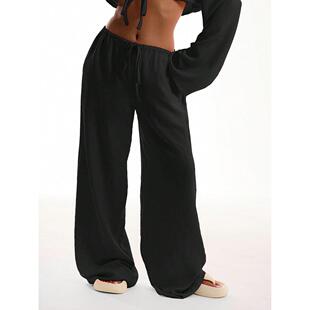 Color Legged Pants Baggy Casual Comfy Trousers Daily Wear