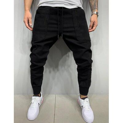 Men Pants Practical Pocket Breathable Comfort Activities