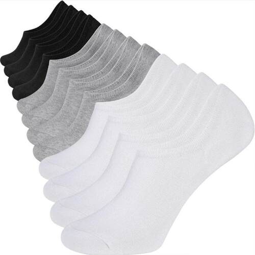 Women Invisible Socks 40 20 Pairs Color Breathable Elastic