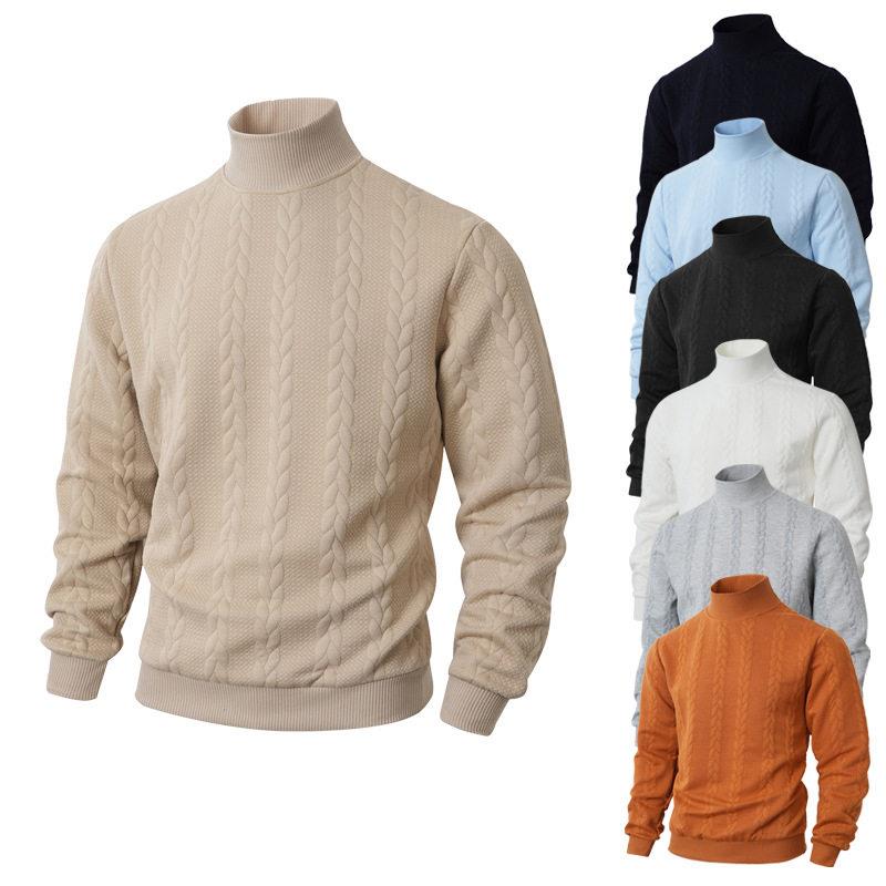 Men Fall Winter Outfits Warm KnitSweater Daliy Wear Neck