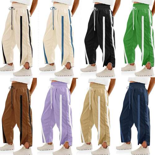 Women Casual Leg Pants Waist Drawstring Sweatpants Baggy