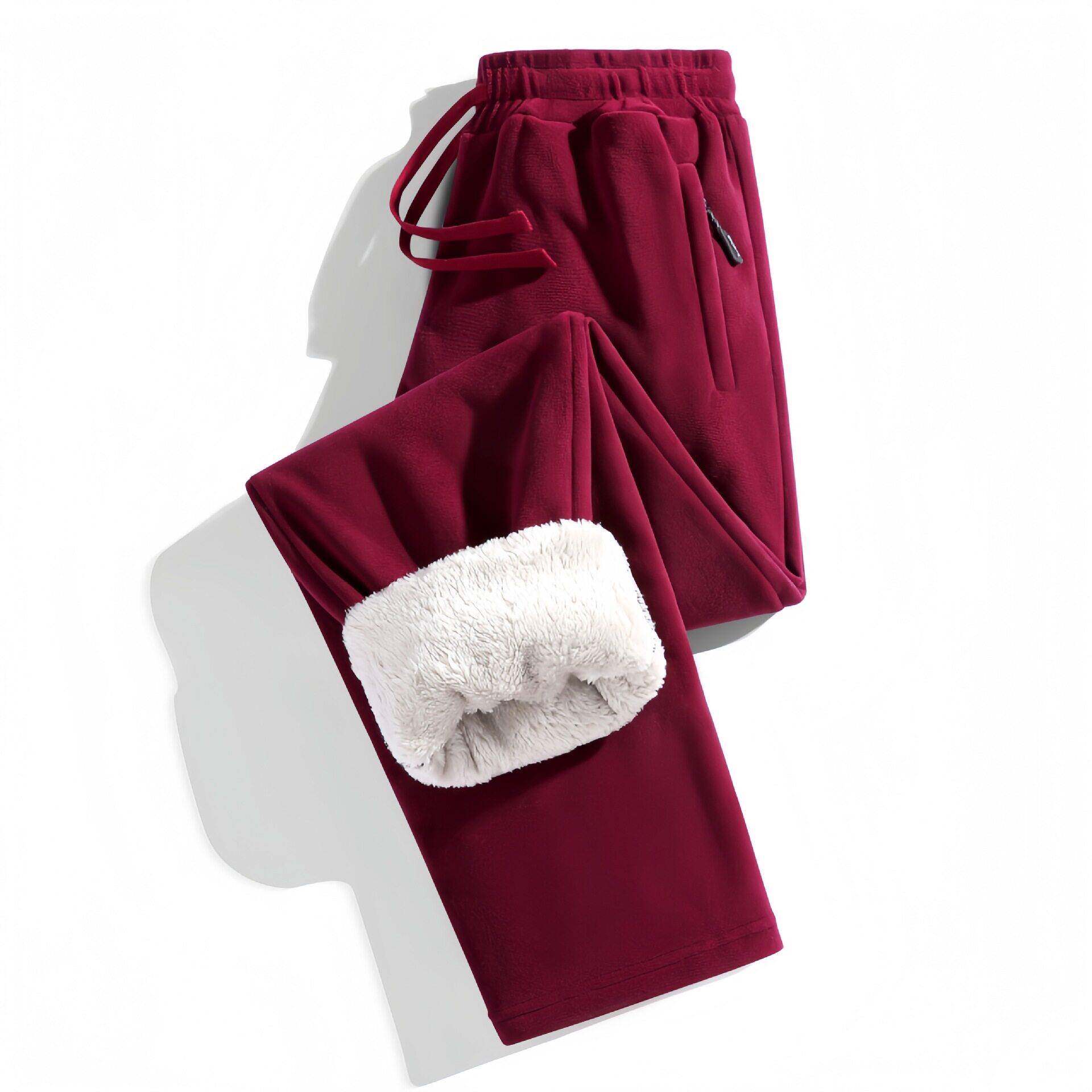 2025 Couple Fleece Thickened Cotton Pants Autumn Winter