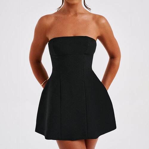 Shaya Strapless Dress White Mini