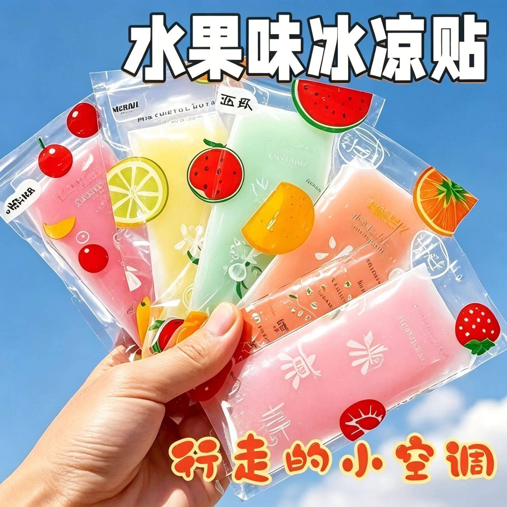 冰贴冰凉贴清凉提神学生上课防困夏季解暑手机降温冰凉贴手帖