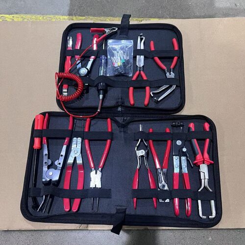 汽修钳全套装14PC断电钳断线钳油管钳卡扣钳虎型卡钳管束钳开灯钳