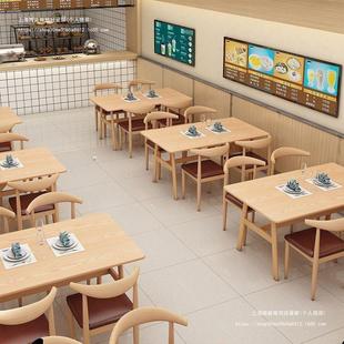 餐桌小户型家用饭桌现代简约餐桌椅快餐厅商用桌椅组合长方形桌子