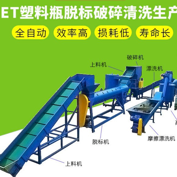 现货 塑料再生资源清洗设备 PET聚酯瓶清洗设备 广东鼎亿