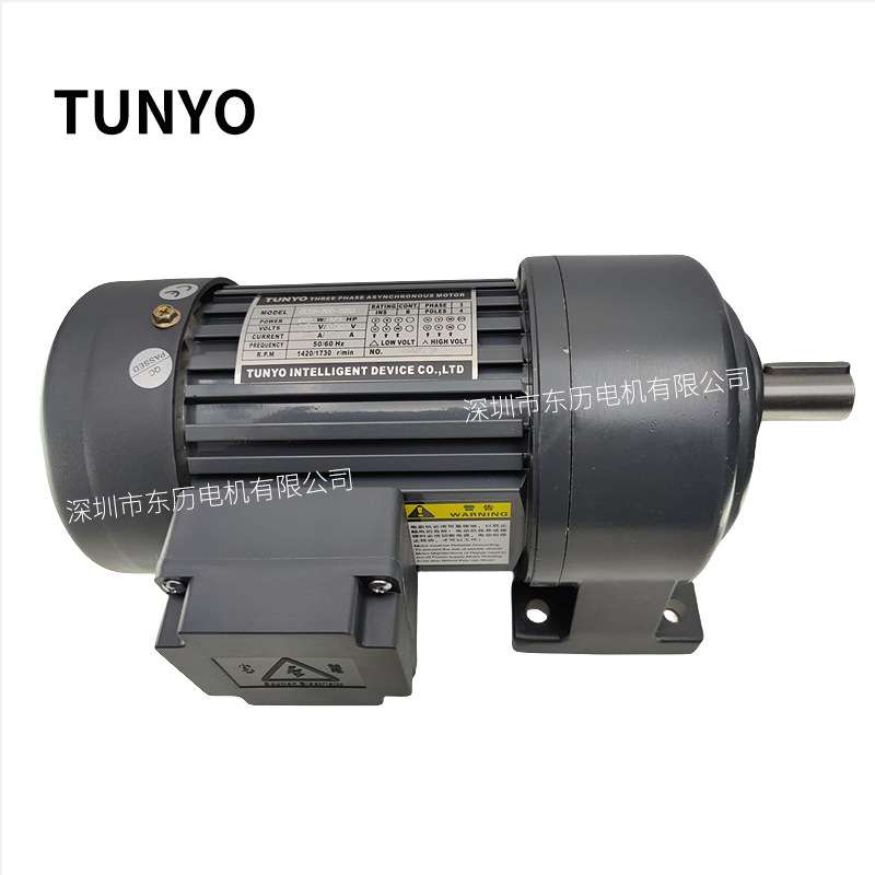 TUNYO东洋电机GL22-200-50S3 200W 1/4HP卧式齿轮减速机380V马达