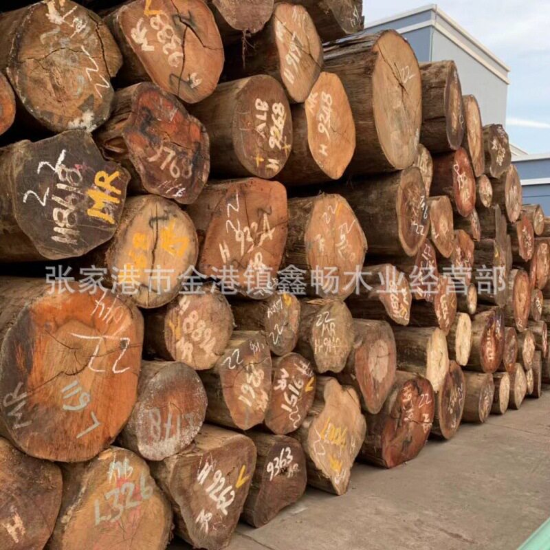 进口原木杂木板材厂家供应红白黄杂木材包装箱床板料防腐木板材