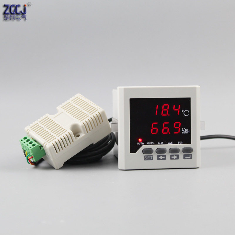 智能温湿度控制器数显-40~120度0.0~100%RH数字温湿度表