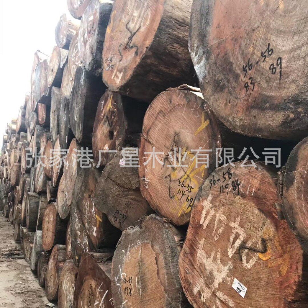 广星木业现货直销进口银口木原木实木沙发椅子家具木板户外地板