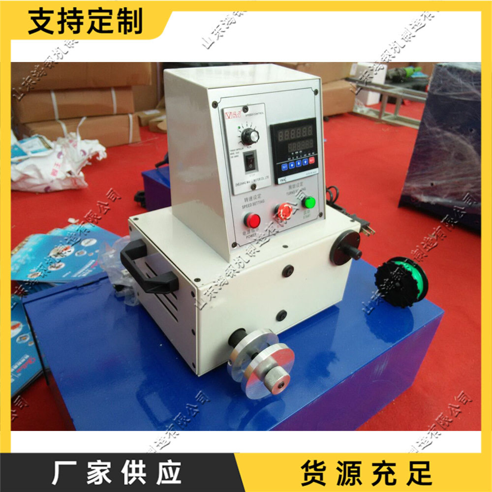 电动扎丝缠线设备 建筑工地钢筋排线捆扎机现货 台式钢筋绕线机