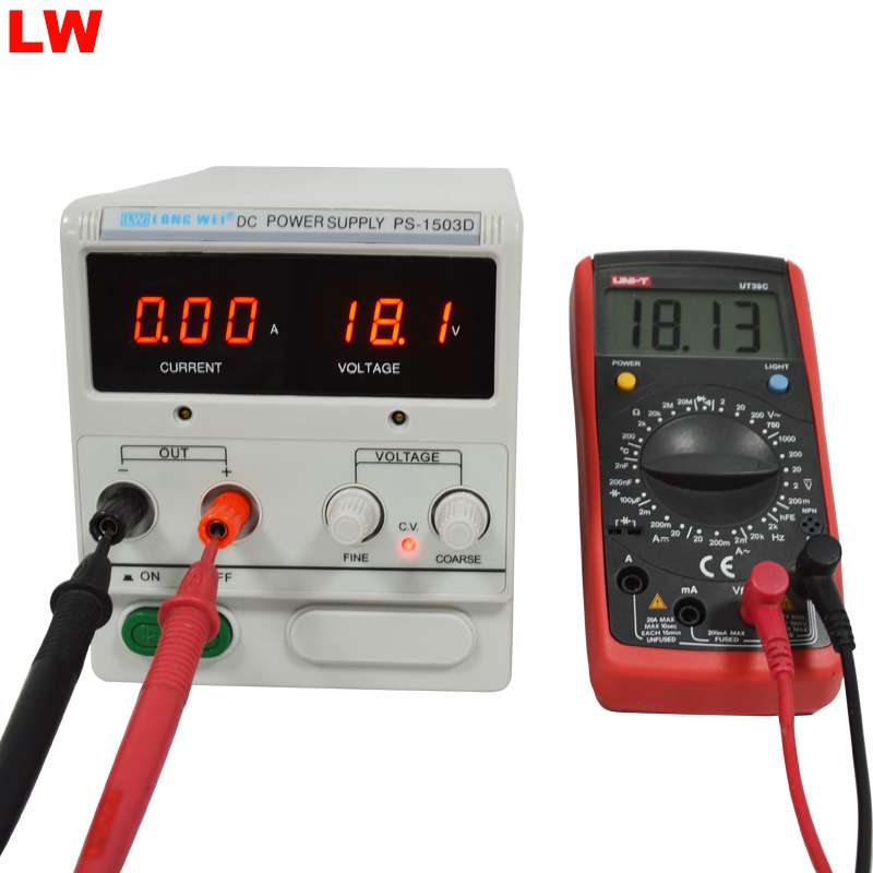 PS1505D龙威数显直流稳压可调电源15V5A老化LED电源多用