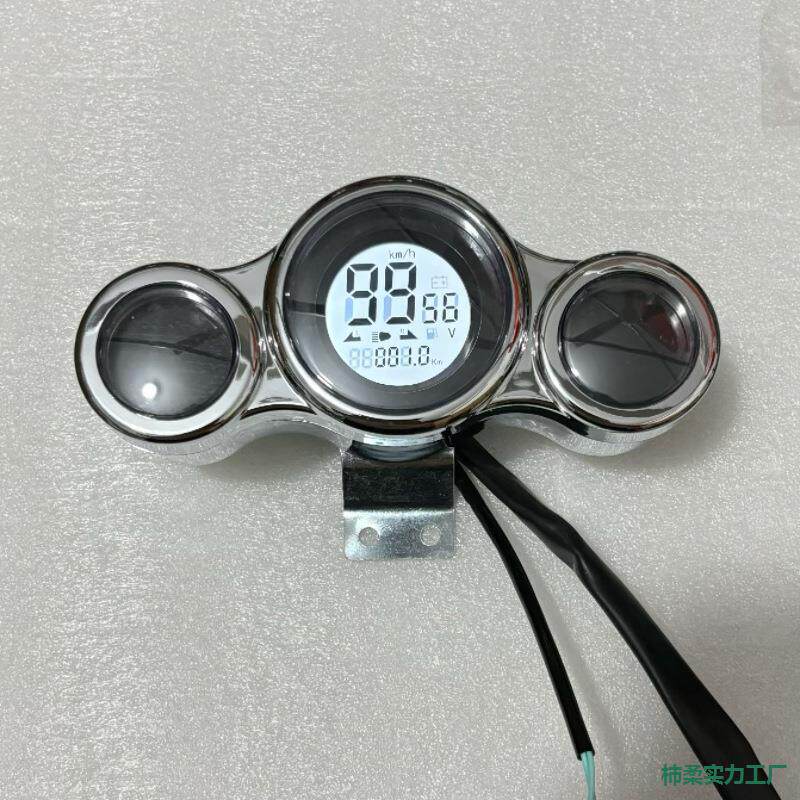 大龟王祖马电动车液晶仪表48V60V72v里程表配件电动车电量显示仪