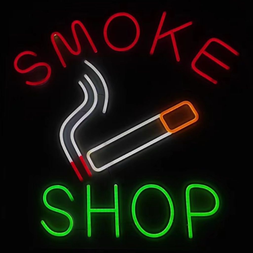 香烟创意led氛围灯霓虹灯可定制 零售批发 柔性灯店铺装饰 广告牌