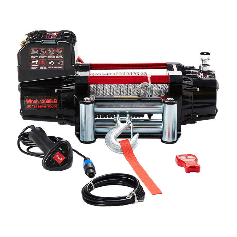 越野电动绞盘13500磅钢丝绳快速绞盘汽车越野车野外自救
