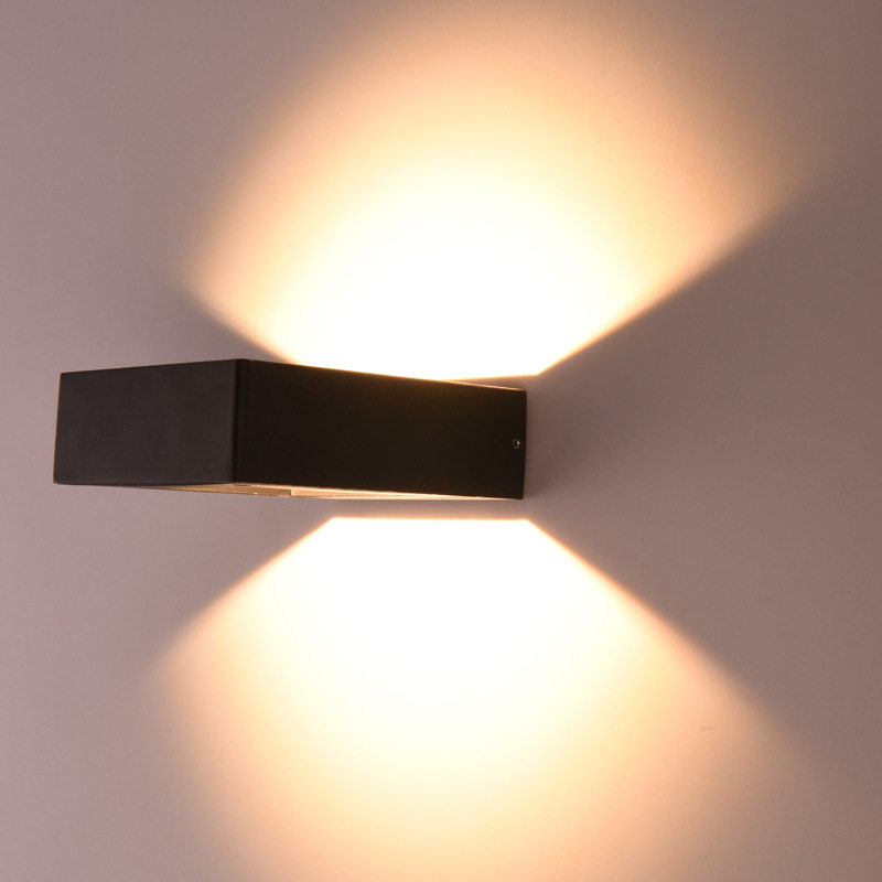 中式壁灯卧室客厅过道走廊楼梯阳台led简约床头正方中空跨境热销