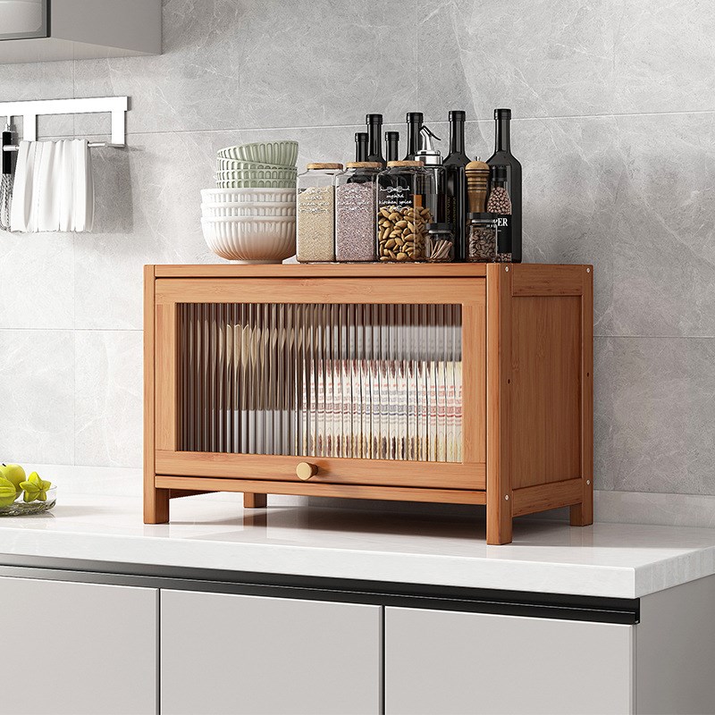 厨房置物架调料碗碟台面收纳架子微波炉多层家用储物柜子用品大全