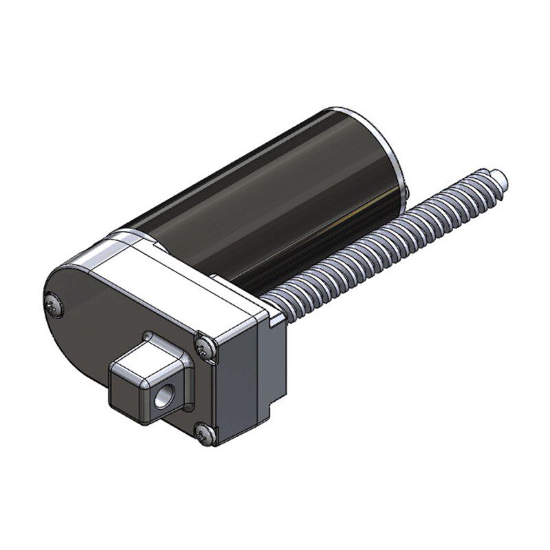 24V直流永磁有刷直流马达带螺杆电机带丝杆 电动推杆丝杆马达