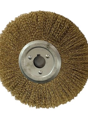 平行钢丝轮200*25孔 除锈轮 黄色0.3丝钢丝轮8寸打磨除锈钢丝轮