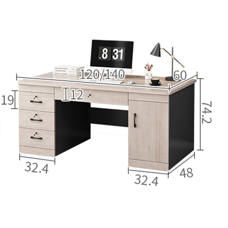 电脑桌台式家用办公桌简约现代卧室简易桌子书桌学生学习写字桌