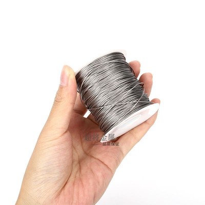 现货不锈钢PVC电缆线包胶钢丝绳 户外串灯悬挂套件弹簧钩紧绳器