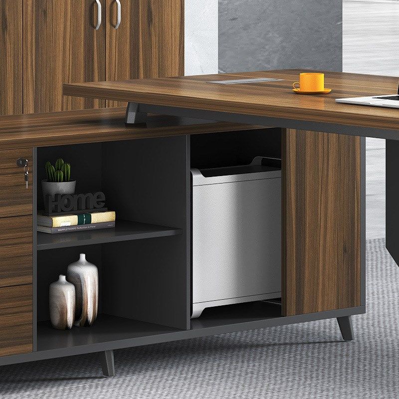 办公家具工业风老板总裁大班台简约现代主管单人办公桌家用大书桌