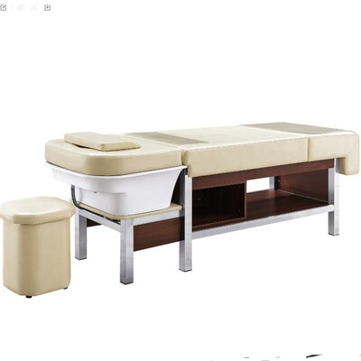 泰式头疗按摩全躺水疗床理发店洗头床平躺美容美发店发廊专用