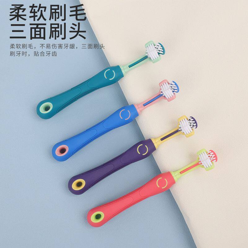 三面三头宠物牙刷猫狗口腔清洁软毛刷小型成幼犬通用用品