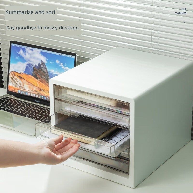 Deli Pb100桌面文件柜A4数据文件柜M文件存储柜抽屉文件整理柜