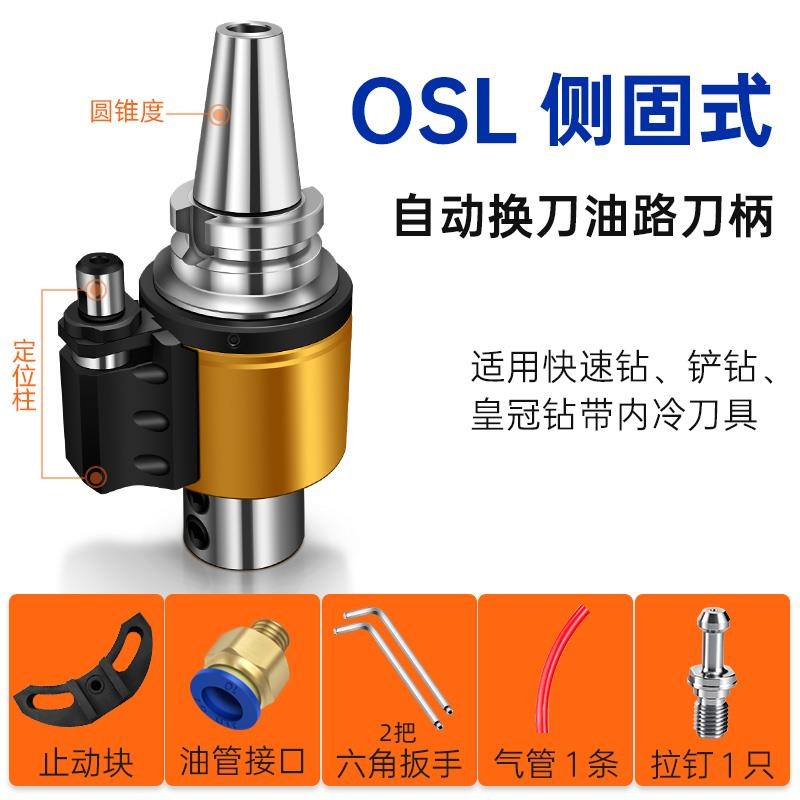 新款加硬侧固f式可换刀MCK油路刀柄外转内冷中心出水BT30/40/5包 - 实物图