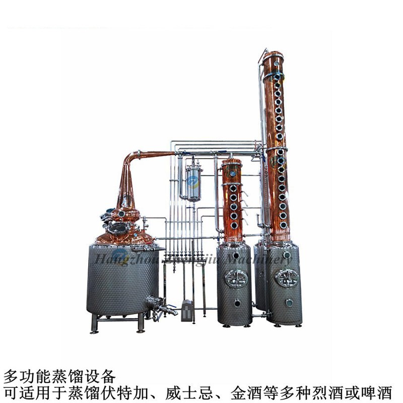 1200L伏特加蒸t馏设备威士忌金酒朗姆酒蒸馏设备
