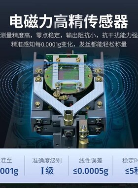 花潮分析天平0.1万分之一电子天平0.0001g试验室0.0W01g千分之一