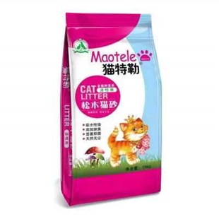 猫特勒天然松木猫n砂活性炭猫砂超强除臭吸水15公斤30斤