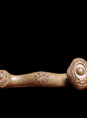 天然金丝楠木实木k雕刻如意摆件文玩手把件吉祥如意摆件家居装饰