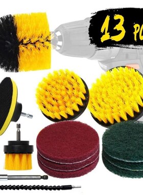 Drill Brush Cleaneqr Scrubbing Brushes 适用于 Bathroom Surfa