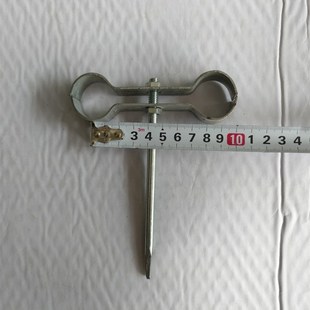 双管卡暖气镀锌管双立管卡4分6分双排H卡铁管固定卡子1寸双立管卡