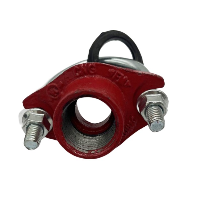 U型机三DN50*25分水卡管道钻孔改小分流L快速接水管夹机械分水三