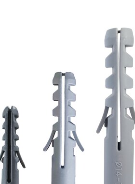 鲨鱼头塑料膨胀螺丝 灰色塑料膨胀塞 膨胀管M6 M8 M10 M12 M14