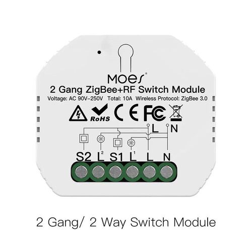 Tuya ZigBee 3.0 Smart Light Switch Relay Module 1/2/3 Gang