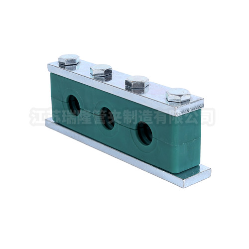 重型三孔塑料管夹 三联管卡 液压管夹管道管卡