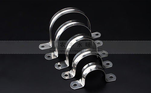 304不锈钢半边码管卡4分6分1寸水管骑马卡钢皮码管码吊码100个装