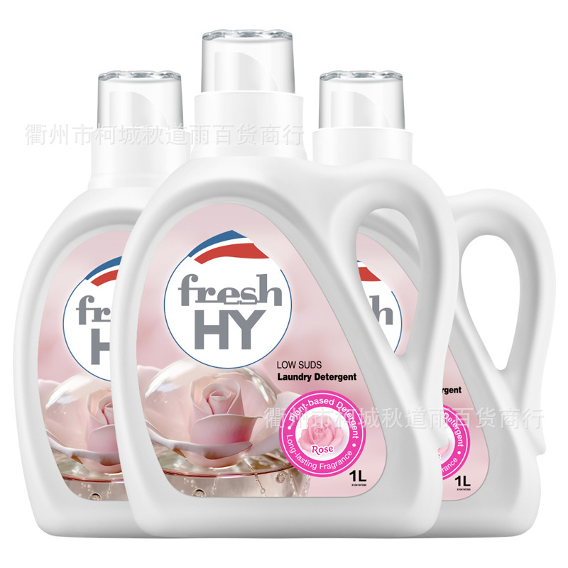 威露士清可新洗衣液玫瑰留香1L*3瓶  一件